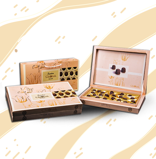 شکلات کادویی ساندرا با طعم کارامل